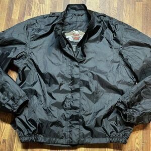 Harley-Davidson women’s black Moto packable rain jacket Size M